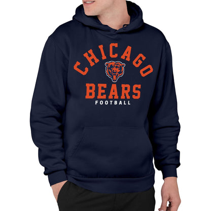 Junk Food Chicago Bears - Sudadera con Capucha clásica con Logotipo del Equipo Sudadera con capuchaUnisex Adulto