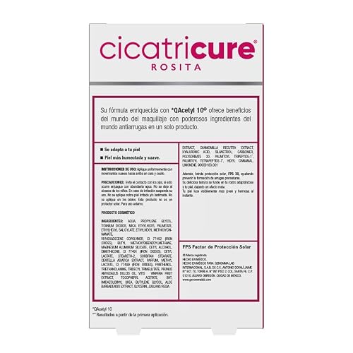 Cicatricure Maquillaje Líquido Antiarrugas con Protección Solar, Tono Ajustable y Tecnología Inteligente, Base de Maquillaje con Efecto Rejuvenecedor y Solar Facial con Color, 30 ml