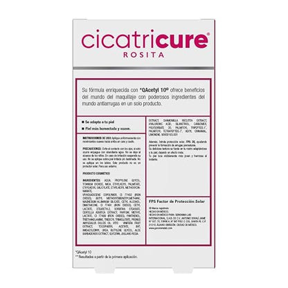 Cicatricure Maquillaje Líquido Antiarrugas con Protección Solar, Tono Ajustable y Tecnología Inteligente, Base de Maquillaje con Efecto Rejuvenecedor y Solar Facial con Color, 30 ml