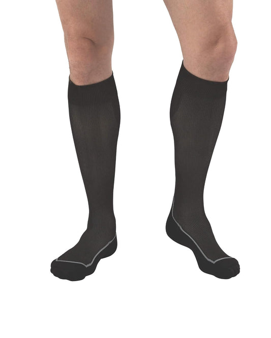 JOBST Sport Calcetines de compresión, Media 20-30mmHg, Rodilla, Talla L | Punta Cerrada, Color Negro, Compresión de Grado Médico