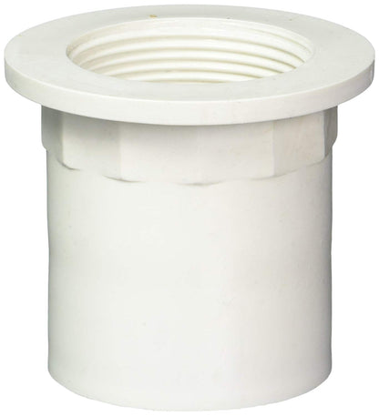 WestBrass Sch 40 - Adaptador recto (1-1/2", ABS), Blanco