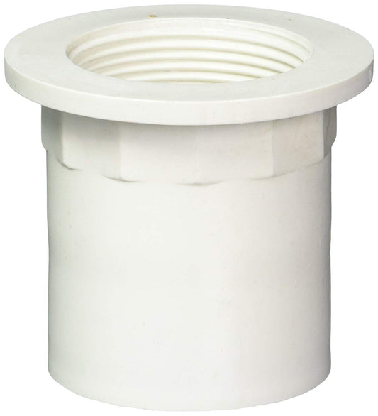 WestBrass Sch 40 - Adaptador recto (1-1/2", ABS), Blanco