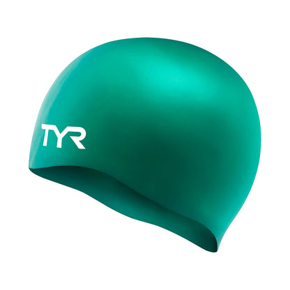 TYR - Gorro de natación Antiarrugas (Silicona) - Gorra TYR - Verde