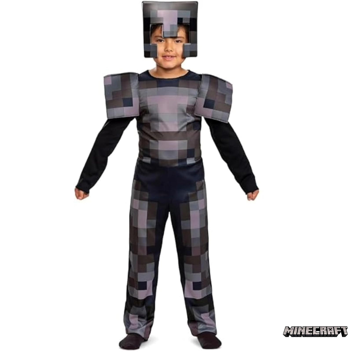 Disguise Minecraft Netherite Armadura, disfraz oficial de Minecraft para niños, mediano (7-8)