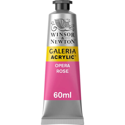 Winsor & Newton Galeria Pintura Acrílica, Tubo de 60 ml - Rosa (Opera Rose 448) - Tubo de 60 ml