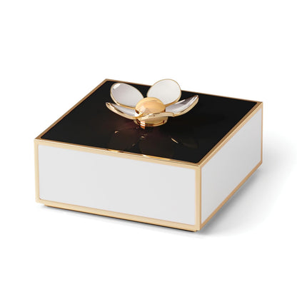 Kate Spade New York Caja Decorativa Make It Pop, Diseño Floral - Negro - blanco