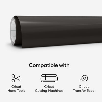 Cricut Premium Vinilo permanente, azul, paquete de 3 rollos de 4 pies (12 x 48 pulgadas), compatible con máquinas Maker & Explore