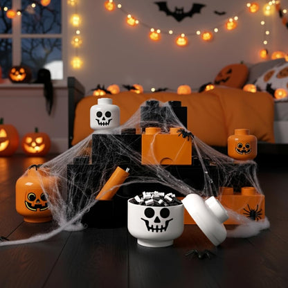 Room Copenhagen, LEGO - Contenedor de almacenamiento apilable para cabezales de almacenamiento – Contenedores organizativos para juguetes y accesorios de niños – 9.4 x 9.4 x 10.6 pulgadas, grande,