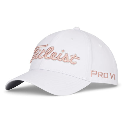 Titleist Tour Performance Golf Hat Gorra de béisbol Hombre - Talla Única - Blanco - Rosado Suave