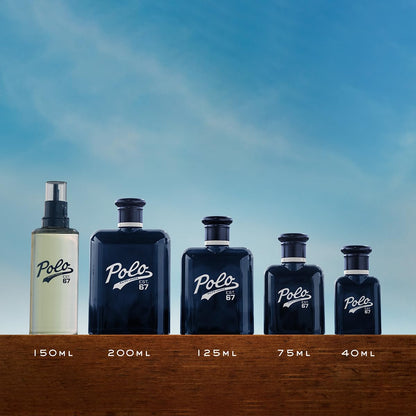 Ralph Lauren Polo 67 Eau de Toilette - Perfume para Hombre, Aroma Fresco y Amaderado con Notas de Piña, Bergamota, Fondo de Vetiver que Aporta Profundidad, Fragancia Original y Duradera