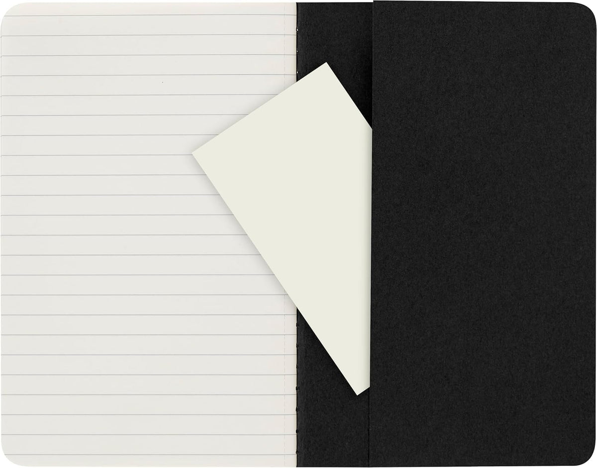 Moleskine Cahier Set of 3 Pocket Ruled Black