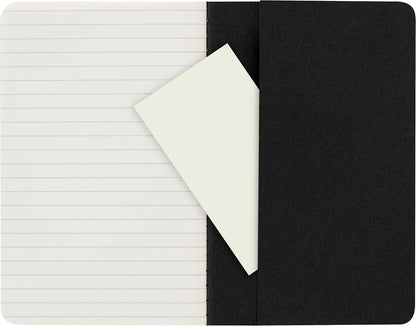 Moleskine Cahier Set of 3 Pocket Ruled Black