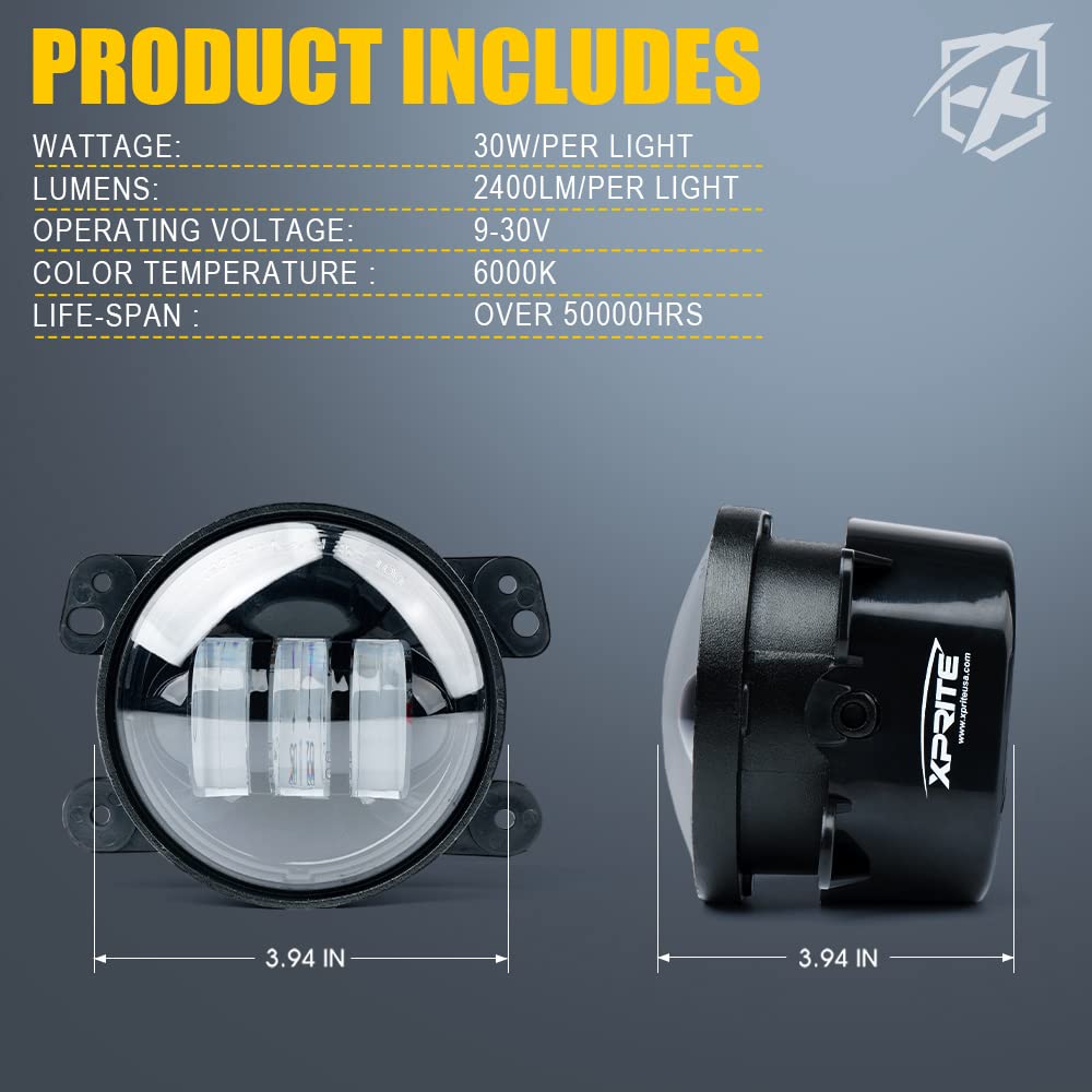 fl-r4in-60 W-1variation, Fog Light - Amber