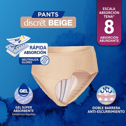 TENA Pants Discret M, Ropa interior desechable, 13 piezas