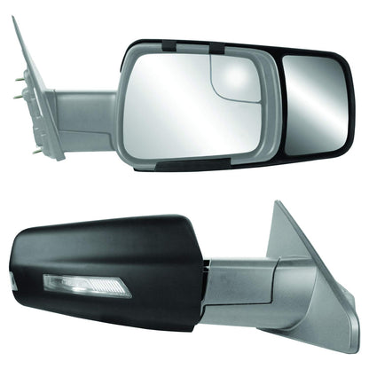 Fit System 80730 Snap & Zap Par Espejos Remolque Personalizados Negro para Ram 1500 Pick-up Lado Conductor/Pasajero