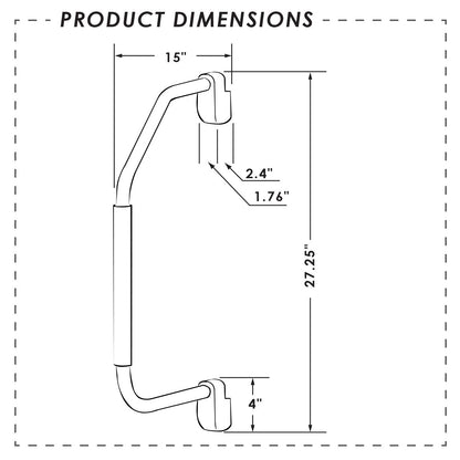 ITC (86472-B/B-DB manija Plegable Negra para Guardar y Transportar