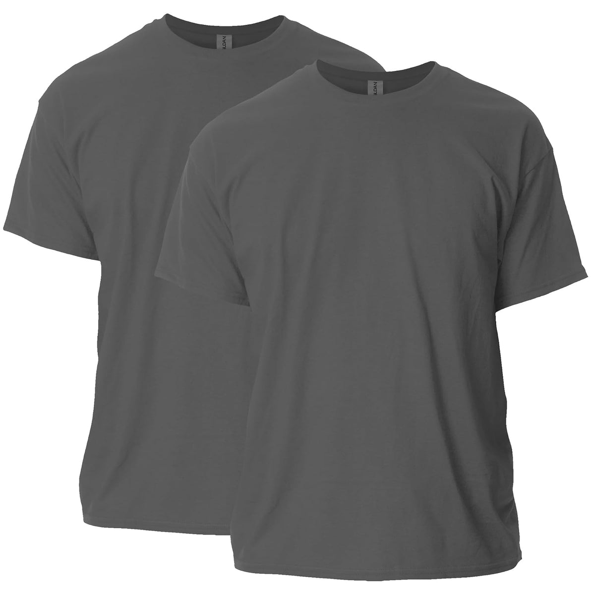 Gildan Playera Ultra Cotton G2000 Multipack para Hombre, Ajuste Clásico - Carbón vegetal (paquete de 2) - 3XL