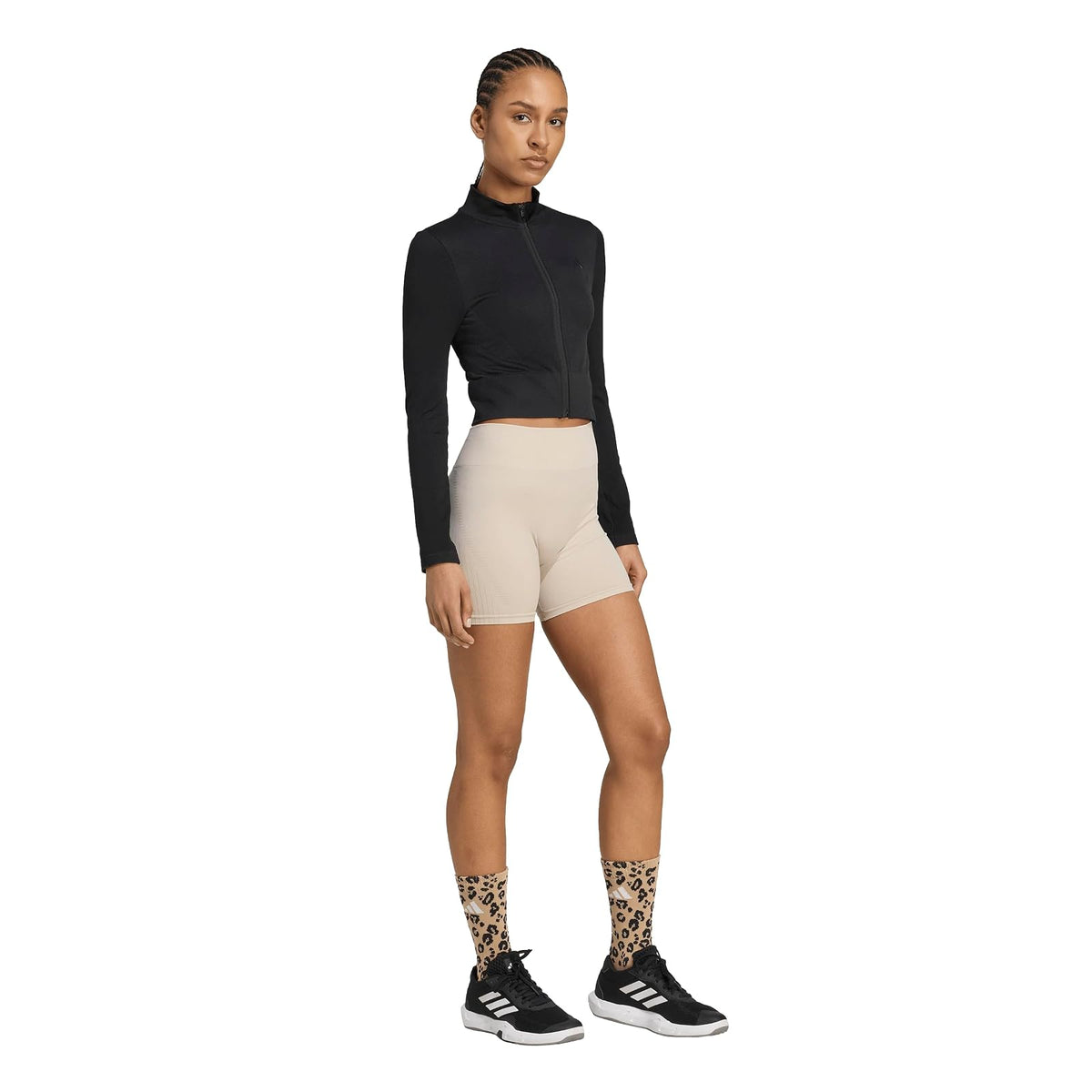 adidas Essentials Full-Zip Knit Workout Jacket Sudadera Mujer