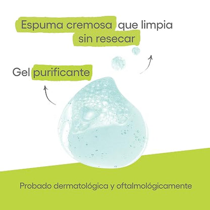ADERMA, Biology AC Gel Limpiador Purificante con Ingredientes Naturales, Para Piel con Tendencia Acnéica, 200ml