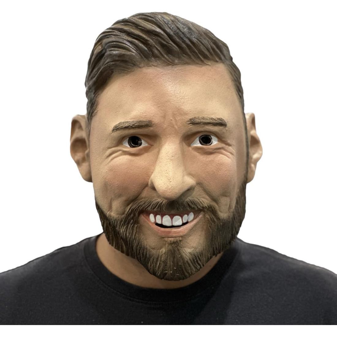 Máscara de Futbolista Argentino Lionel Messi, Disfraz de Jugador del Barcelona Leo La Pulga Ideal para Halloween