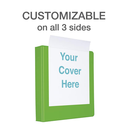 Oxford® - Carpeta de 3 anillos, carpetas duraderas para la escuela y la oficina, anillos duraderos de 1 pulgada en D, capacidad para 240 hojas, carpeta de presentación ClearVue, verde, paquete de 4
