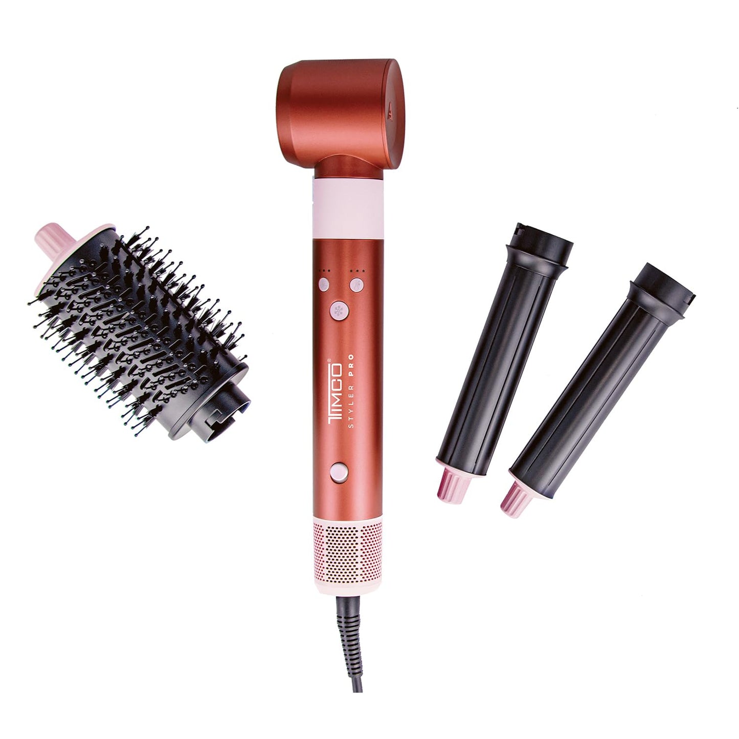 Timco Cepillo Secadora 3 en 1 Styler PRO AJ2642 Seca, Ondula y Estiliza con Tecnología Iónica Antifrizz