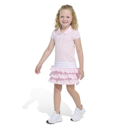 adidas Vestido Polo de Manga Corta para niña