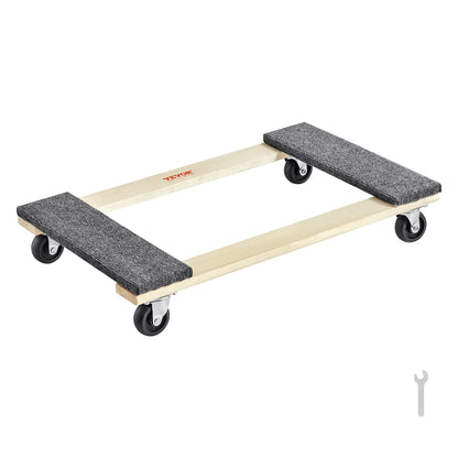 VEVOR Carrito Plano para Muebles con Ruedas Giratorias 360° - 30in x 18in-1 Pack