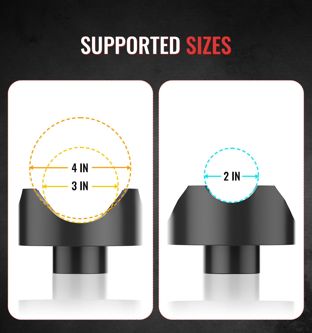Xprite - Adaptador de Gato de Botella 2 en 1, Silla de elevación hidráulica, Compatible con Gatos de Botella de 12 toneladas y 4 toneladas, se Adapta a Ejes Redondos de 2 Pulgadas, 3 Pulgadas, 4