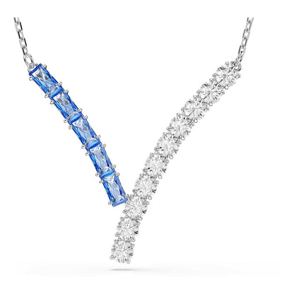 Swarovski Colgante Matrix, Tallas mixtas, Azul, Baño de rodio