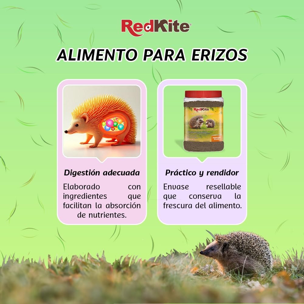 RedKite Select Alimento para Erizos 800 g con Insectos Deshidratados y Vitaminas
