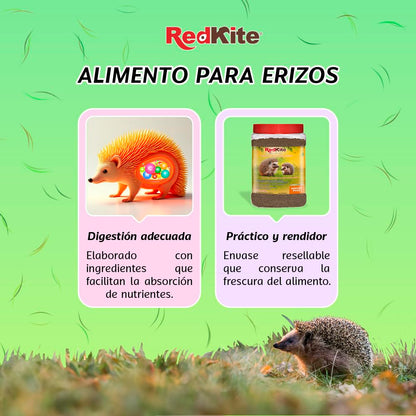 RedKite Select Alimento para Erizos 800 g con Insectos Deshidratados y Vitaminas