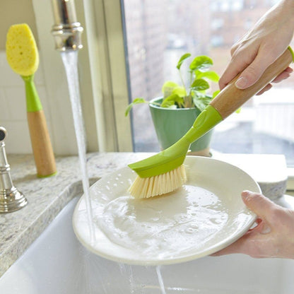 Full Circle Suds Up Cepillo de Platos y dispensador de jabón, Plumilla, Dish Brush, Brush Refills, 1