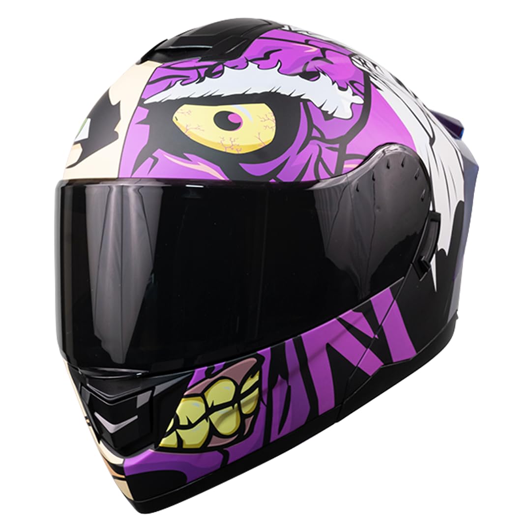 KOV Casco Zero DC Two Faces Morado Abatible Dot L