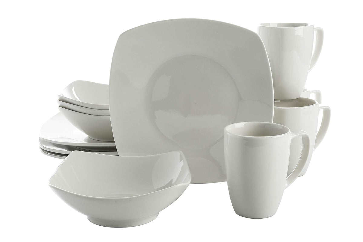 Gibson Home Havenstone Vajilla de Porcelana 12 Piezas Servicio para 4 - blanco - Service for 4 (12pcs)