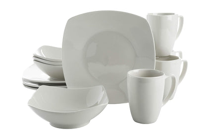 Gibson Home Havenstone Vajilla de Porcelana 12 Piezas Servicio para 4 - blanco - Service for 4 (12pcs)