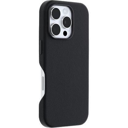 OtterBox iPhone 16 Pro Symmetry Series - Piel de Cactus para MagSafe - Negro Ceniza Negro