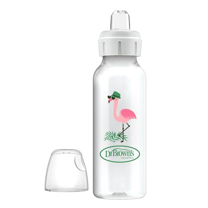 Dr. Brown’s Sippy Spout Baby Bottle, 8 ounce, Flamingo