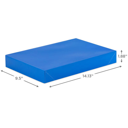 Hallmark - Cajas de regalo medianas de 14 pulgadas con tapas (8 cajas, 2 de cada uno de 4 diseños: rojo, rosa, azul, negro) para cumpleaños, baby shower, día de San Valentín, día de la madre, día del padre