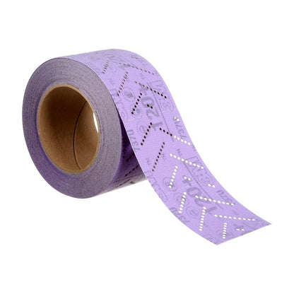 3M Rollo Hookit™ Cubitron II Clean Sanding 120+ 34444 | 1 rollo, multiorificio, para eliminación de revestimiento, reparación de cuerpo, lijado automático