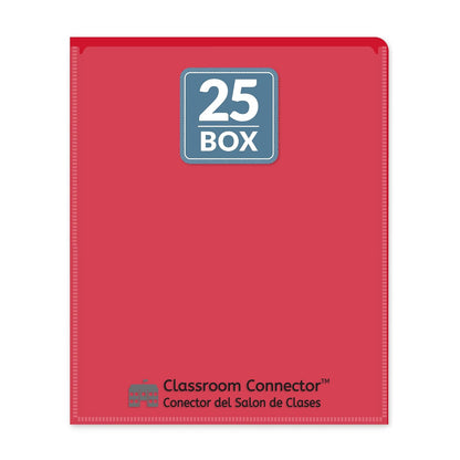 Carpetas C-Line Classroom Connector de la escuela al hogar, morado, 25 por caja (32009) - Box of 25 - Rojo