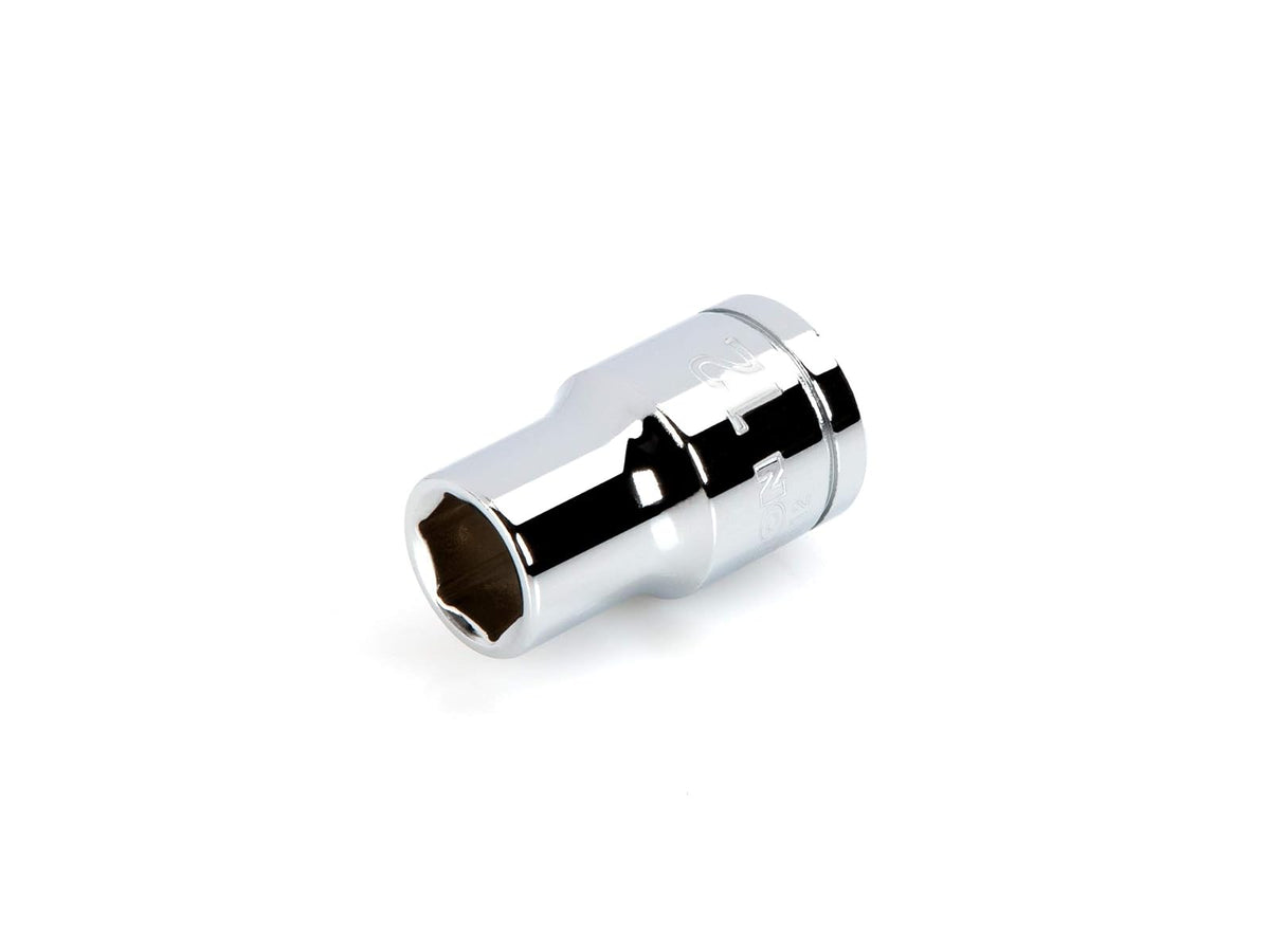 Tekton - Llave de vaso de 6 puntos (1.27 x 0.95 cm) | Poco profundo - 1 - 2-Inch Drive - 12 mm - Estándar de 6 puntos