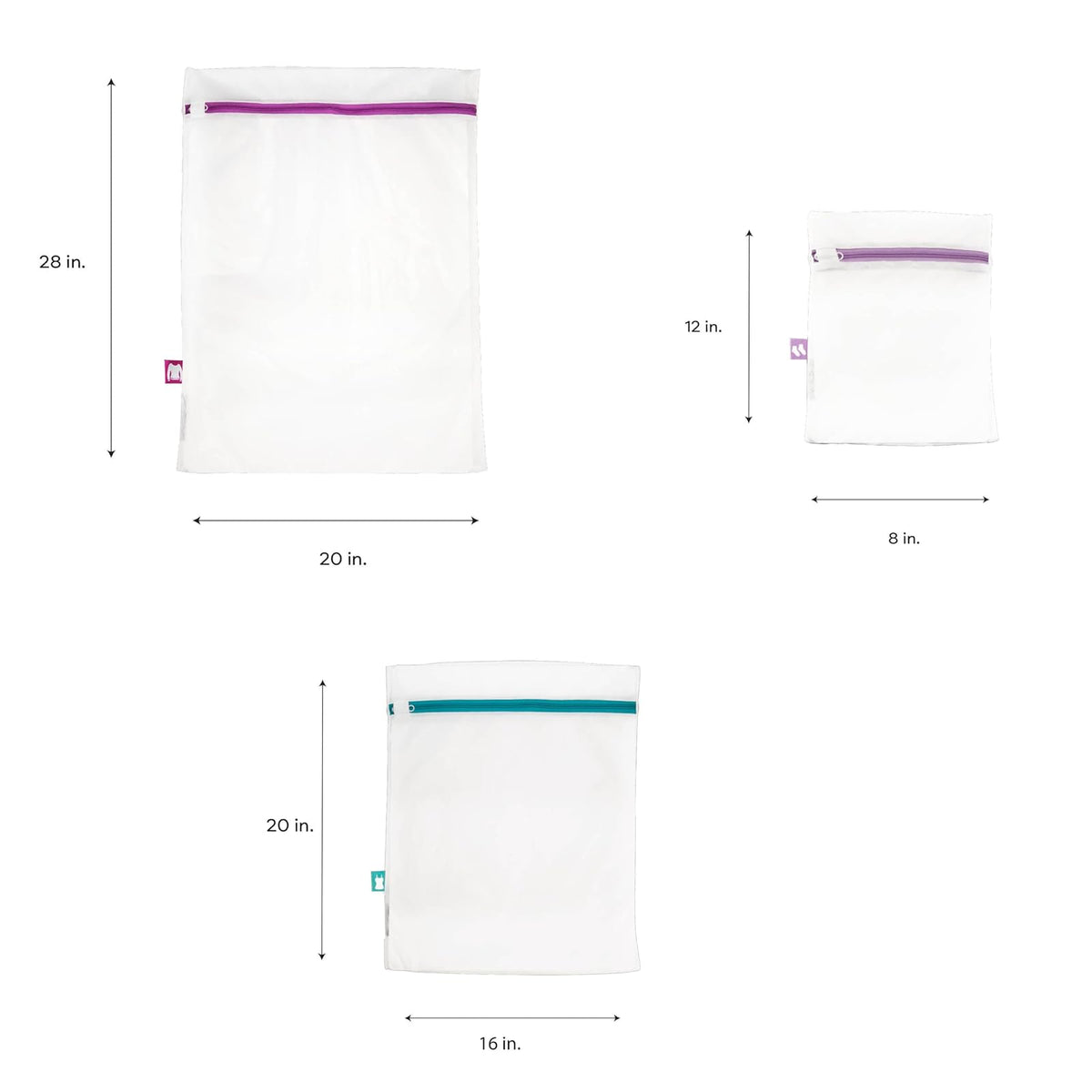 Woolite Laundry 360 Bolsa de Lavado de Malla tratada desinfectada de 3 Piezas
