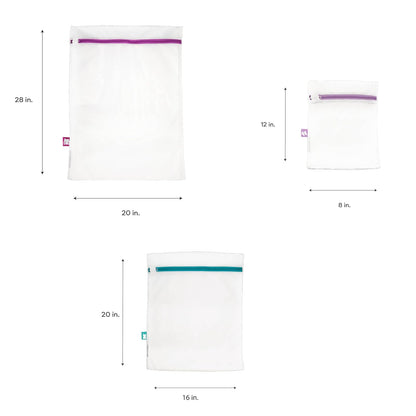 Woolite Laundry 360 Bolsa de Lavado de Malla tratada desinfectada de 3 Piezas