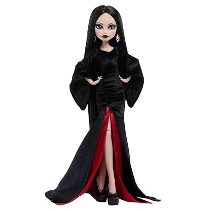 Monster High Skullector Muñeca de Colección Morticia 6+ Años | Inspirada en un ícono gótico; figura premium para exhibición