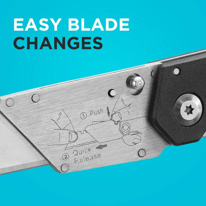 BLACK+DECKER Cuchillo utilitario, plegable, paquete de 2 (BDHT10001)