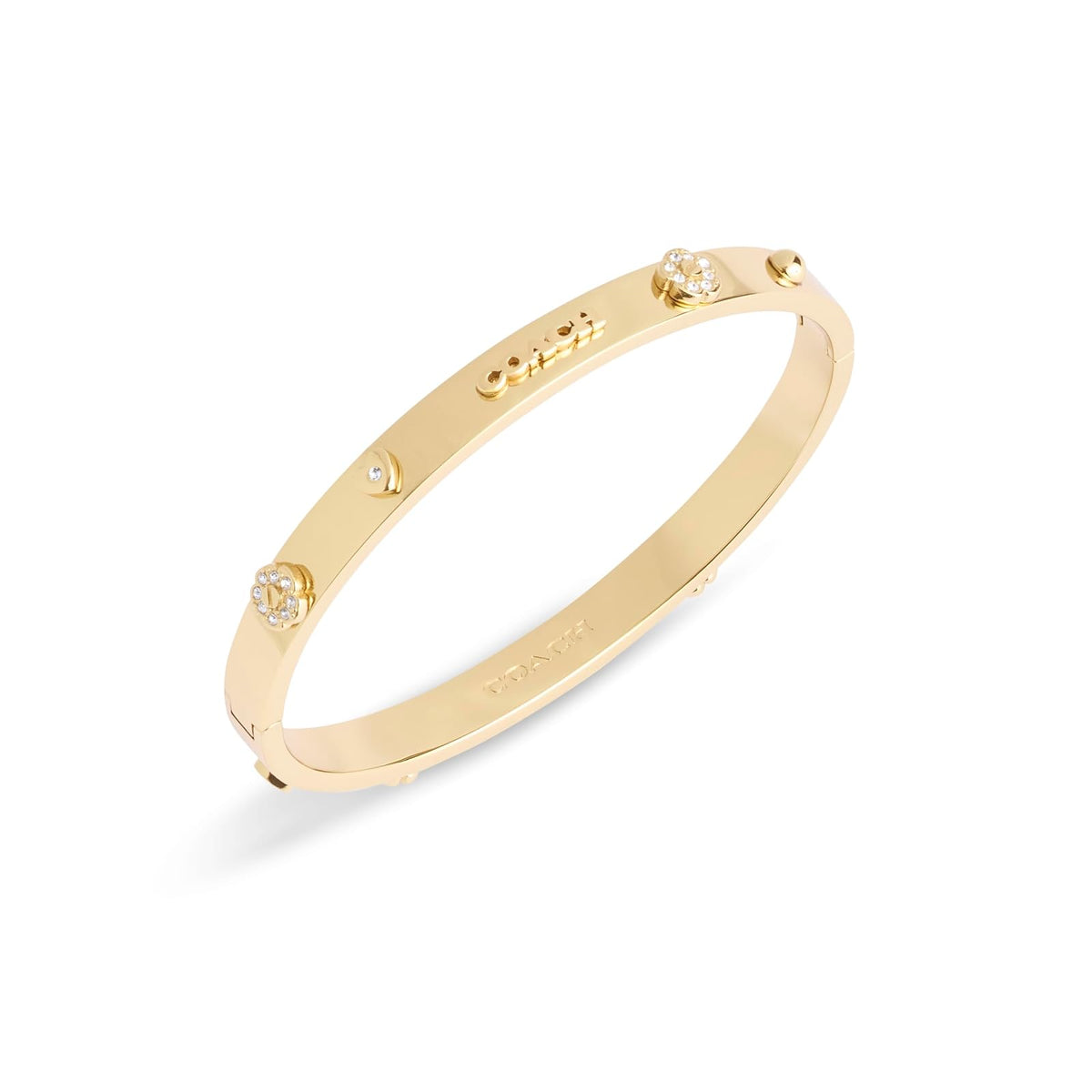 Coach - Pulsera de pulsera con motivos mixtos para mujer, Talla única, Latón Vidrio, Sin piedra preciosa