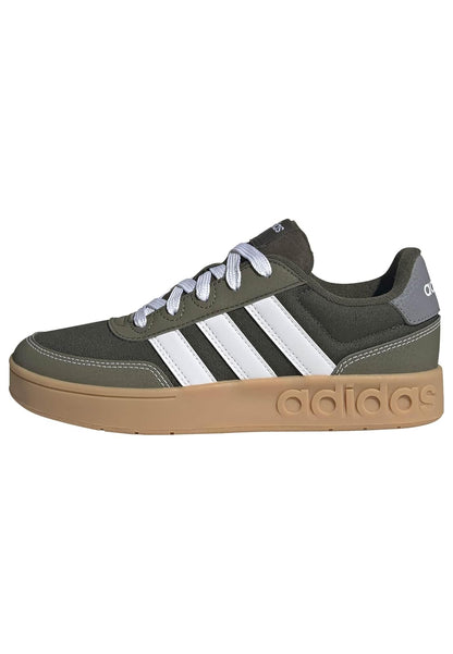 adidas Tenis Breakbase Casual Verde para Niño - 24.5 cm - Verde
