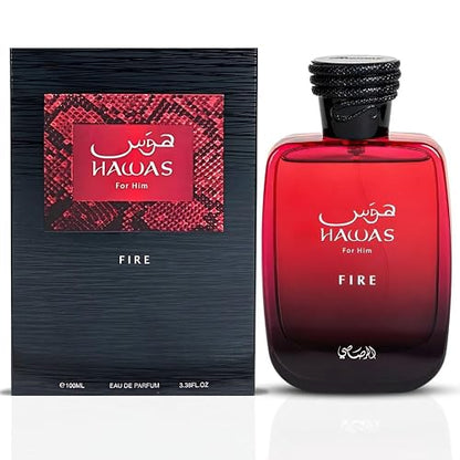 Hawas Collection - Hawas Fire by Rasasi for Men - 3.38 oz EDP Spray