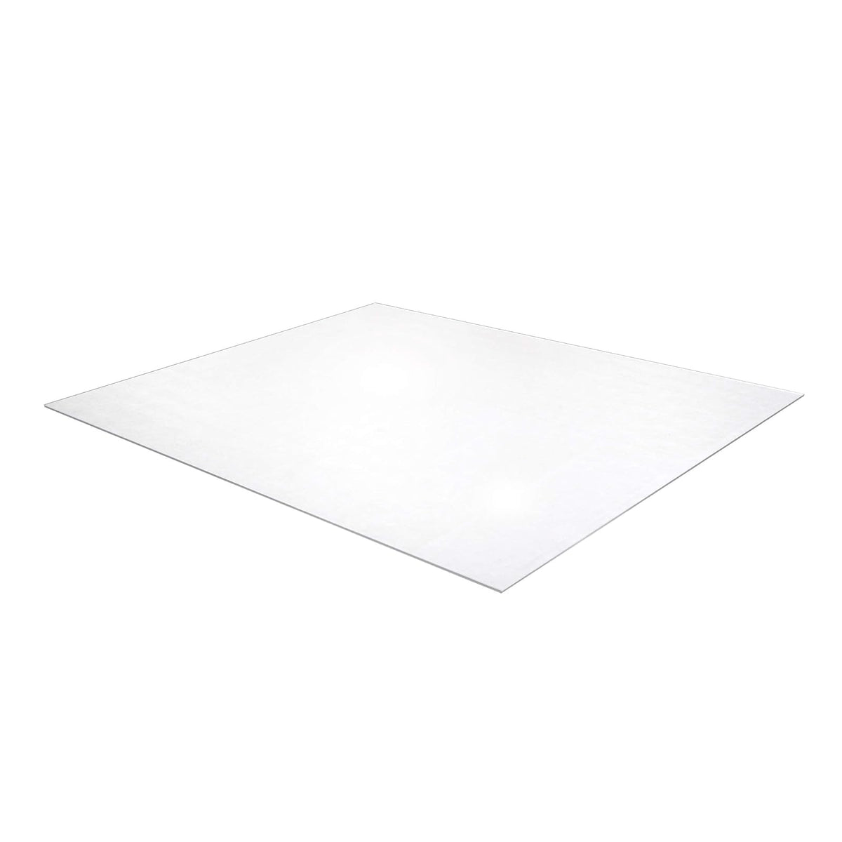 Floortex Ultimat Polycarbonate XXL Smooth Back Mat for Hard Floors, 118 x 60 Inches, Rectangular (1215030019ER), clear